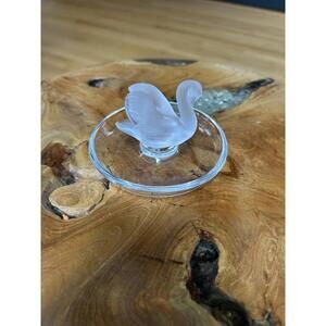 Lalique Crystal Swan 10707 ring tray